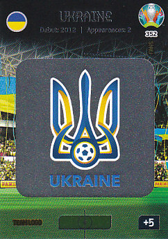 Team Logo Ukraine Panini UEFA EURO 2020 FANS - Team Logo #352
